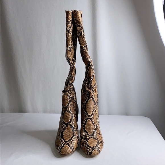Madden Girl Shoes - MADDEN GIRL CARRIEE SNAKE PRINT BOOTS